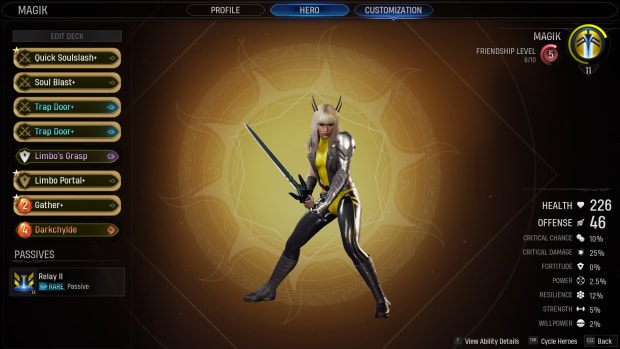 Marvel's Midnight Suns Magik character summary